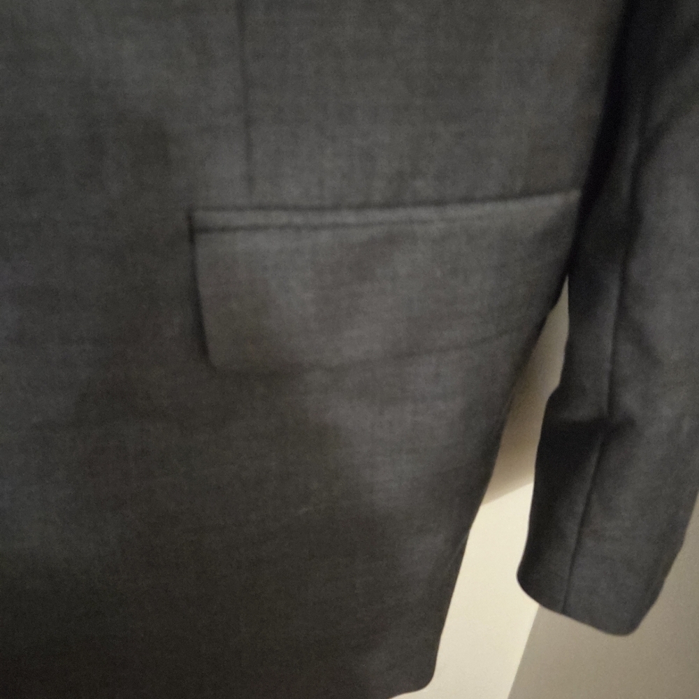 Lauren Ralph Lauren Men's Gray 100% Wool Formal Preppy Blazer Suit Jacket. 48L - Picture 4 of 10